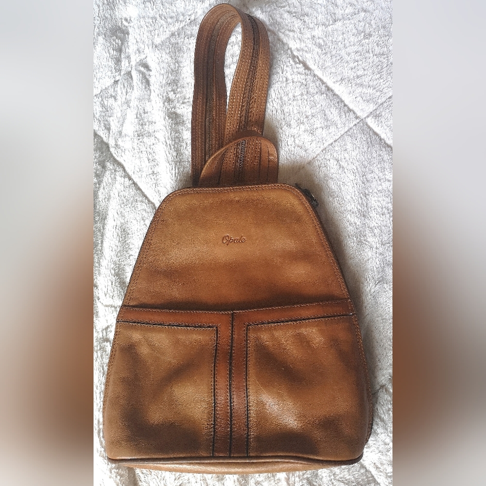 Opale leather bag/ backpack.